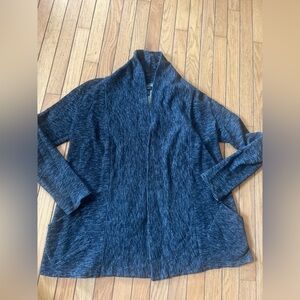 Chaps Denim Heather Black Cardigan Women’s Medium Casual Office